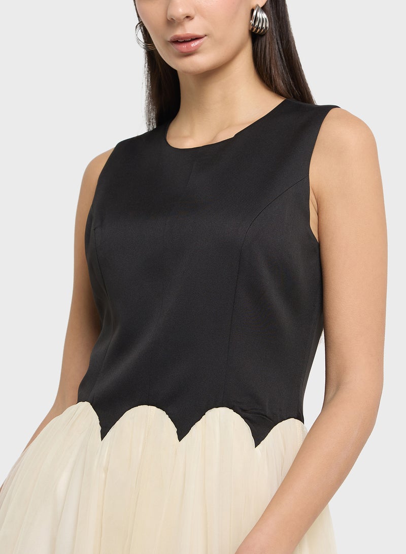 Never fully Dressed Tulle Overlay Dress - Image 3