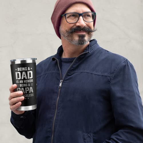 KATLADIZ Gifts for Dad from Daughter, Son - Fathers Day, Birthday Gifts for Dad - Fathers Day Gift for Dads - Christmas Gift for Papa - 20 Oz Stainless Steel Tumbler - Image 4