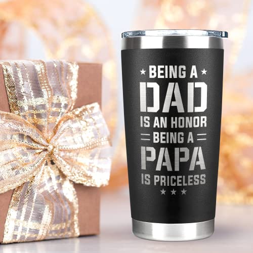 KATLADIZ Gifts for Dad from Daughter, Son - Fathers Day, Birthday Gifts for Dad - Fathers Day Gift for Dads - Christmas Gift for Papa - 20 Oz Stainless Steel Tumbler - Image 3