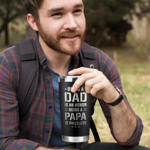 KATLADIZ Gifts for Dad from Daughter, Son - Fathers Day, Birthday Gifts for Dad - Fathers Day Gift for Dads - Christmas Gift for Papa - 20 Oz Stainless Steel Tumbler - Image 5