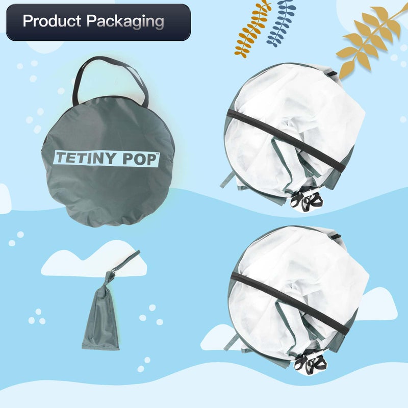 TETINY POP 2pcs Quick Open Plant Covers Freeze Protection Portable Small Cover for Garden Flower and Flowerpot Cold Frost for Winter Frost Snow Storm Protect from Birds, Pests (Non-Woven(28" L x 28" W x 32" H)) - Image 4