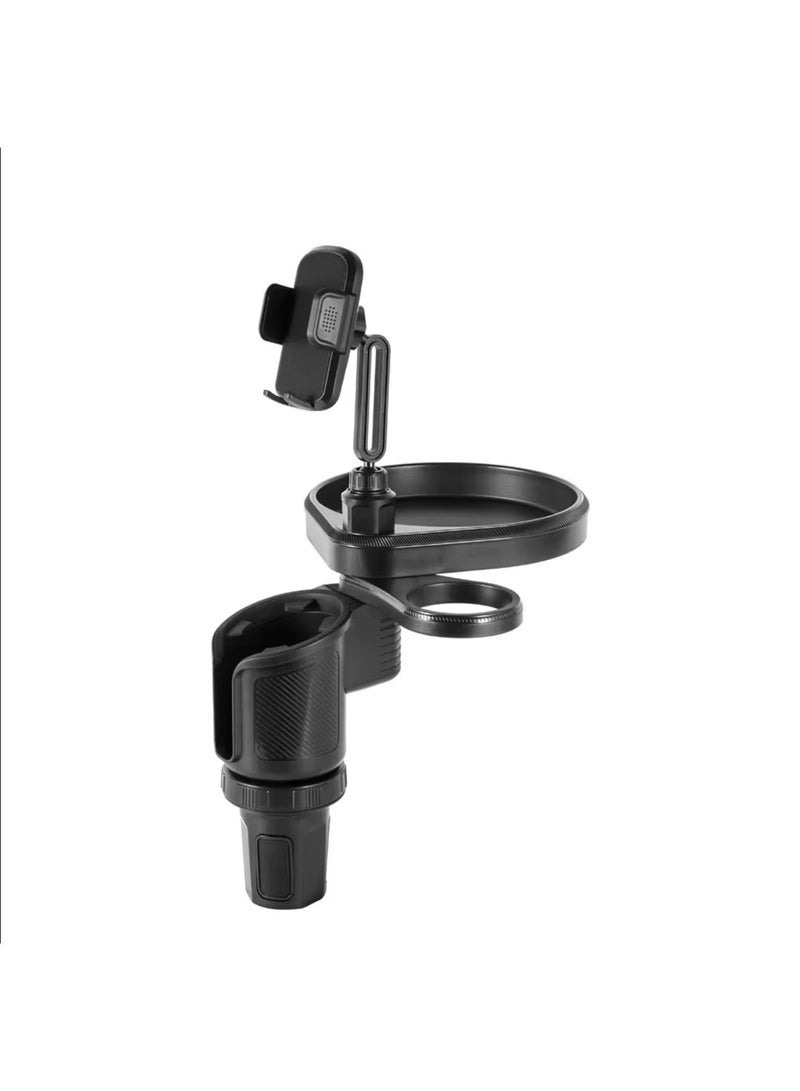 4-in-1 Multifunctional Car Cup Holder with Food Tray and Phone Mount - Image 5