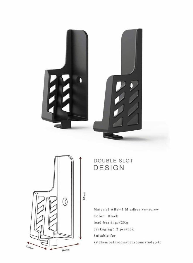 Universal Wall Mount Holder for Tablets and Phones, Damage-Free Installation with 3M Adhesive or Screws, Compatible with iPad, iPhone, Kindle and More - Image 4