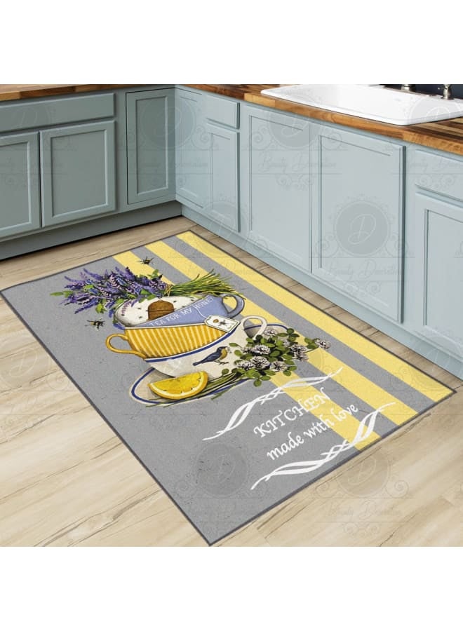 Hendi Mandala Anti-Slip Printed Kitchen Floor Rug, Soft Velvet Face, Multiple Sizes Availbale For Ultimate Comfort and Style - Image 1