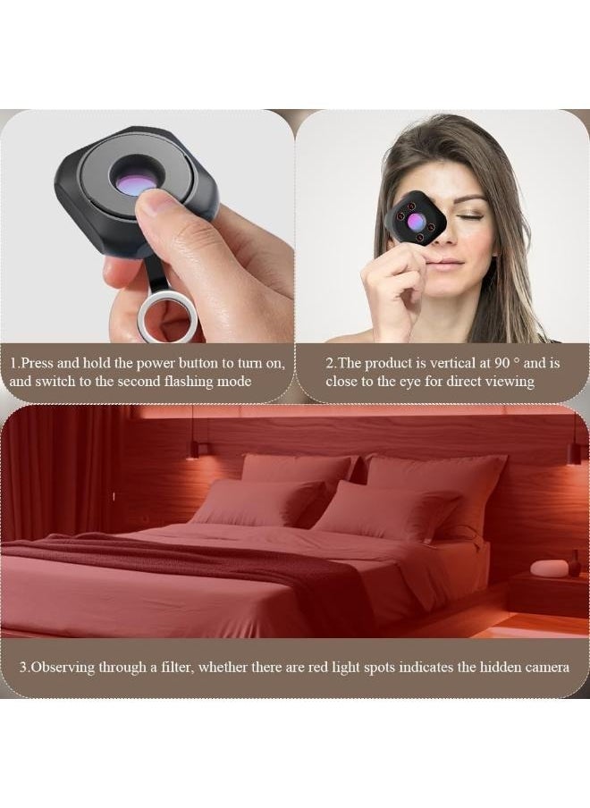 Anti Spy Wireless Infrared Camera Sweeper Device Detector, Delicate Small Acceosories, Listening Device Detector for Hotel, Home, Office, Travel, Indoor use  - Image 4