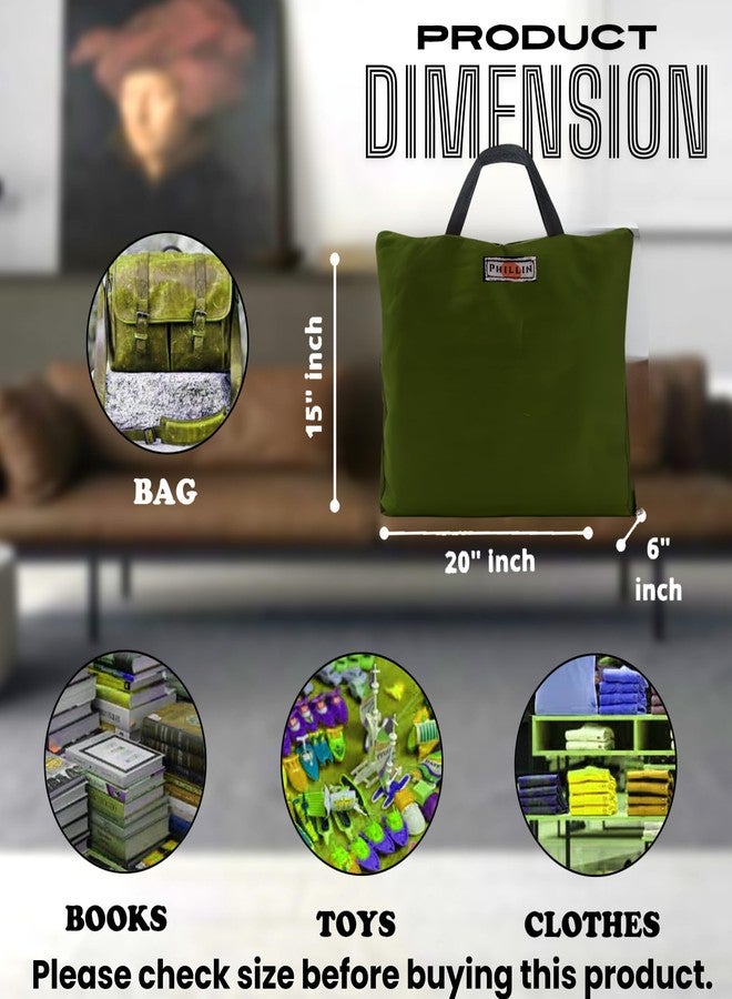 PHILLIN Waterproof Rain Cover for Laptop Messenger Bag with Side Zipper Closure - Durable and Waterproof Rain Office Bag Protective Case Size up to 15 Inches (Olive) - Image 3