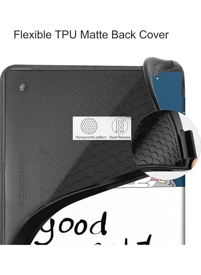Case Compatible with Kobo Elipsa 2E 10.3 inch 2023, Soft TPU Matte Back Cover, Smart Folio Shell Origami Protective Cover with Magnetic Closure and Stand Function