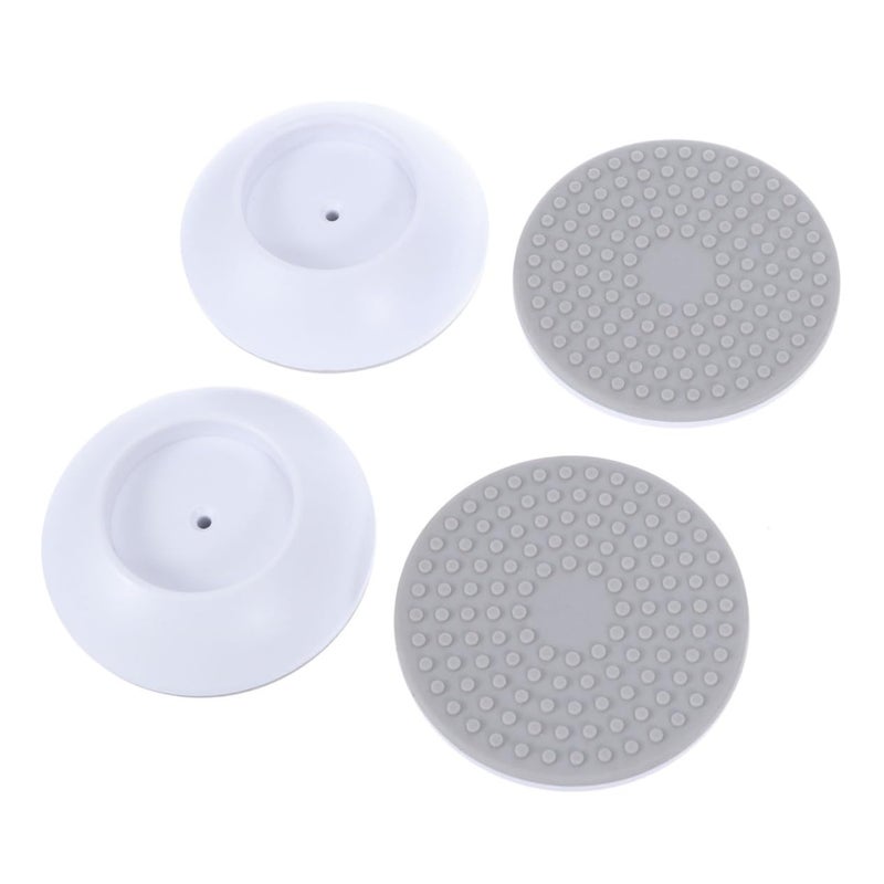 White Wall Door Corner Protectors 4pcs Medium Size Pet Safety Bumpers Gate Guards - Image 1