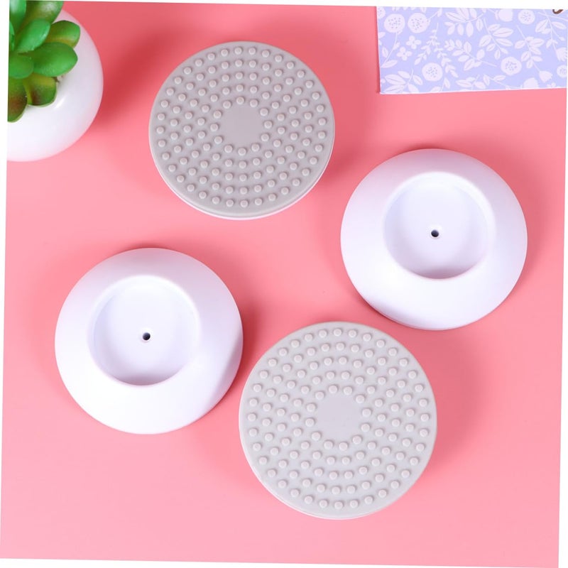 White Wall Door Corner Protectors 4pcs Medium Size Pet Safety Bumpers Gate Guards - Image 5