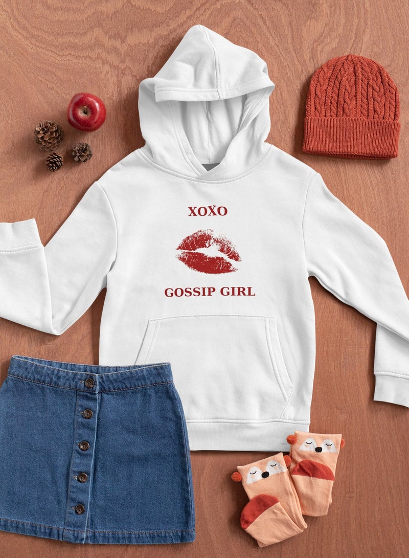 ZOOM XOXO White Hoodie For Women
