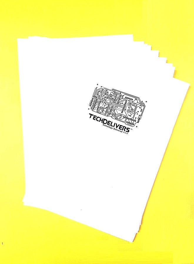 TECHDELIVERS PCB toner transfer paper (Glossy Paper) A4 size 10 Pieces - Image 2