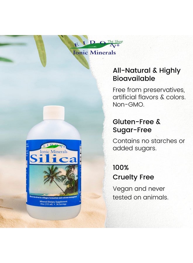 Eidon Ionic Minerals Liquid Silica Mineral Concentrate - Silica Supplement for Hair, Skin and Nails, Silica Drops to Support Collagen Production, Joint and Bone Health, Helps Manage Calcium - 18 oz - Image 5