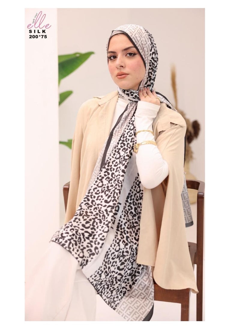 Luxury Veil Silk Islamic Hijab for Women for Occasions and Regular Days - Size (200cm x 75cm)
