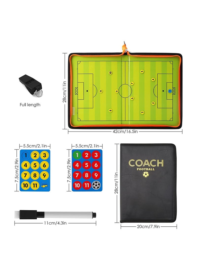 ULTIMAX - ULTIMAX Football Tactics Board Double Foldable Sided Soccer Coaching Board Equipment - Image 1