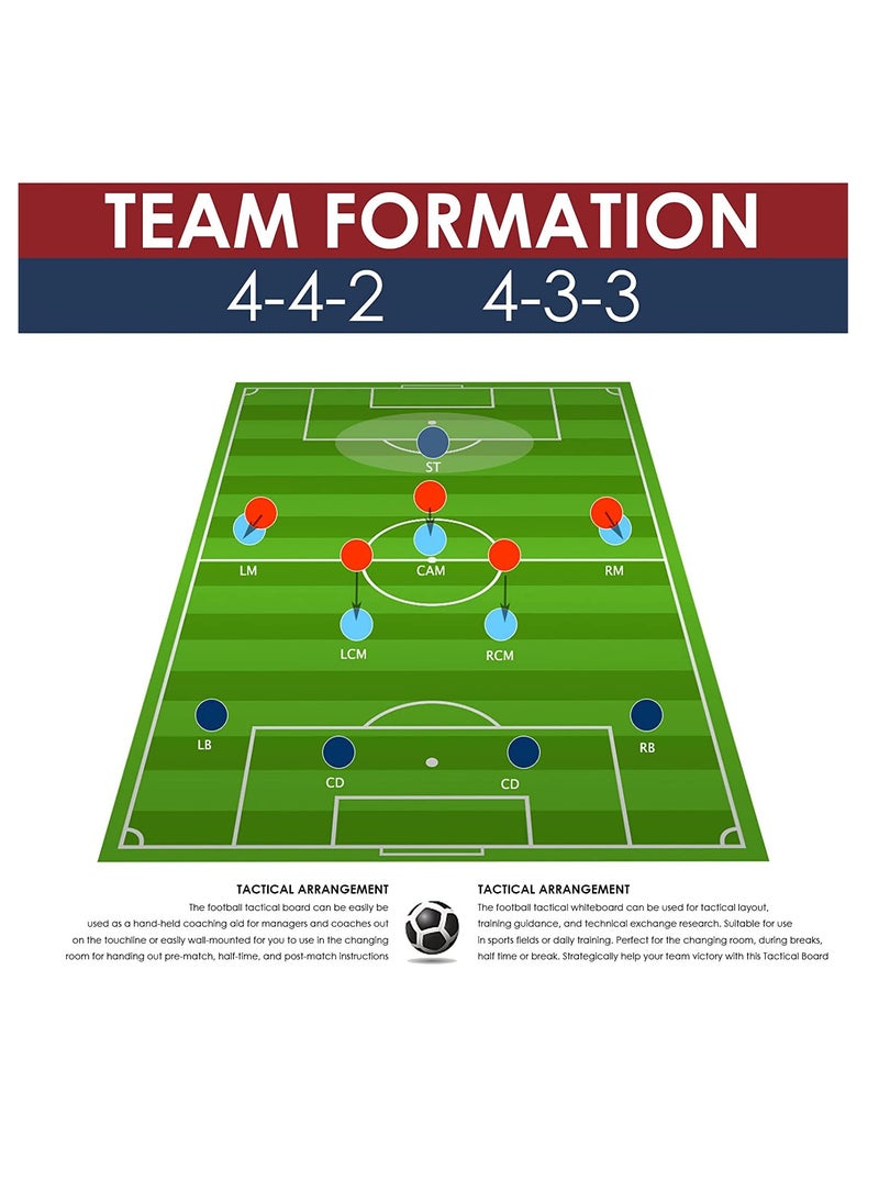 ULTIMAX - ULTIMAX Football Tactics Board Double Foldable Sided Soccer Coaching Board Equipment - Image 1
