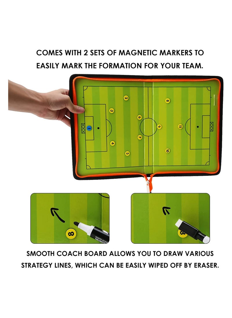 ULTIMAX - ULTIMAX Football Tactics Board Double Foldable Sided Soccer Coaching Board Equipment - Image 1