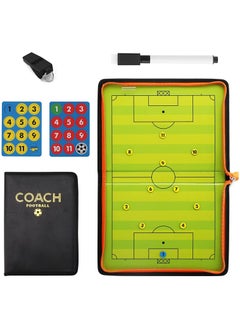 ULTIMAX Football Tactics Board Double Foldable Sided Soccer Coaching Board Equipment