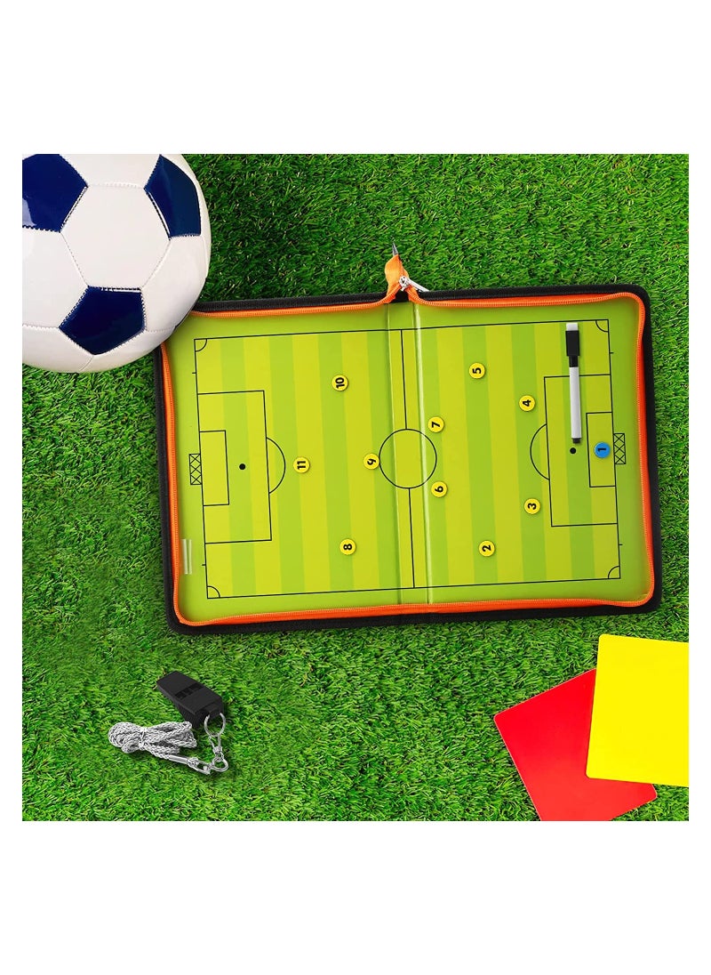 ULTIMAX - ULTIMAX Football Tactics Board Double Foldable Sided Soccer Coaching Board Equipment - Image 1