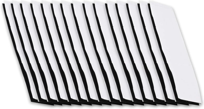 FIS Hook & Loop Tape Pads 20x100mm Rectangle, Black, Pack of 15 – Self Adhesive Fastener Strips for Home, School & Office - Image 3