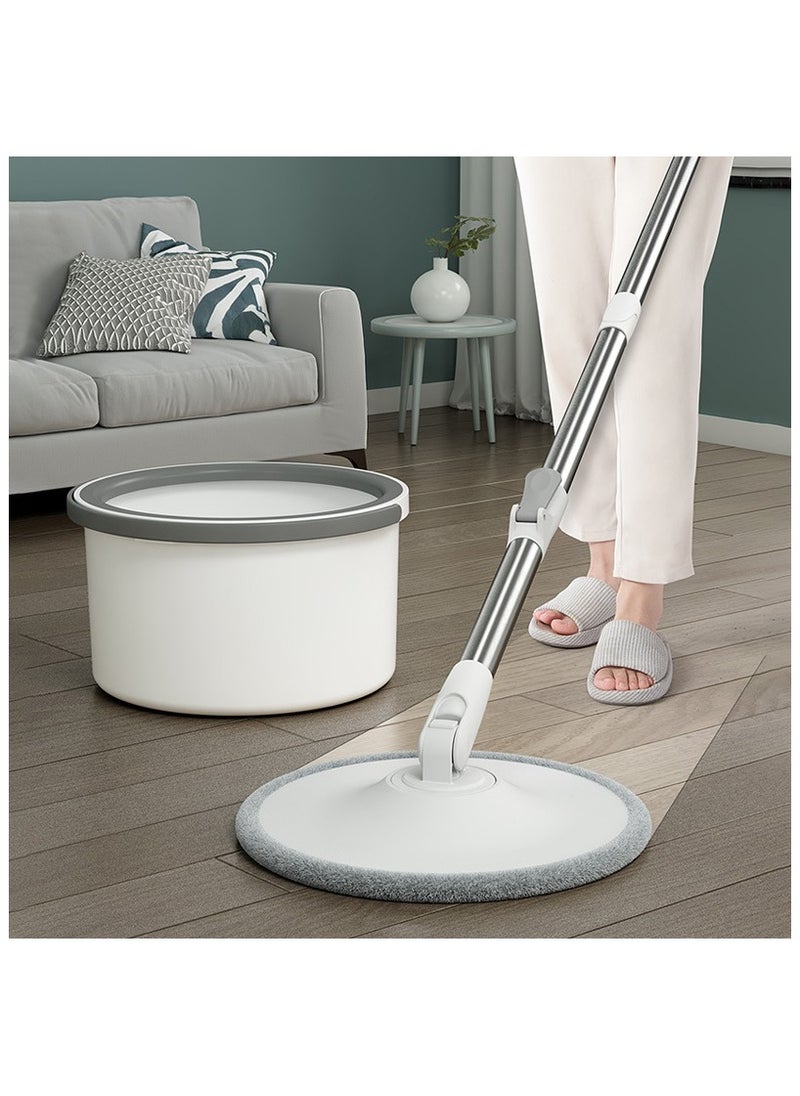Captaintech - 360° Spin Mop & Bucket Set – Self-Wringing Flat Mop with Dual-Chamber Dirty/Clean Water System – Includes 2 Microfiber Pads for All Floor Types ﻿ - Image 1