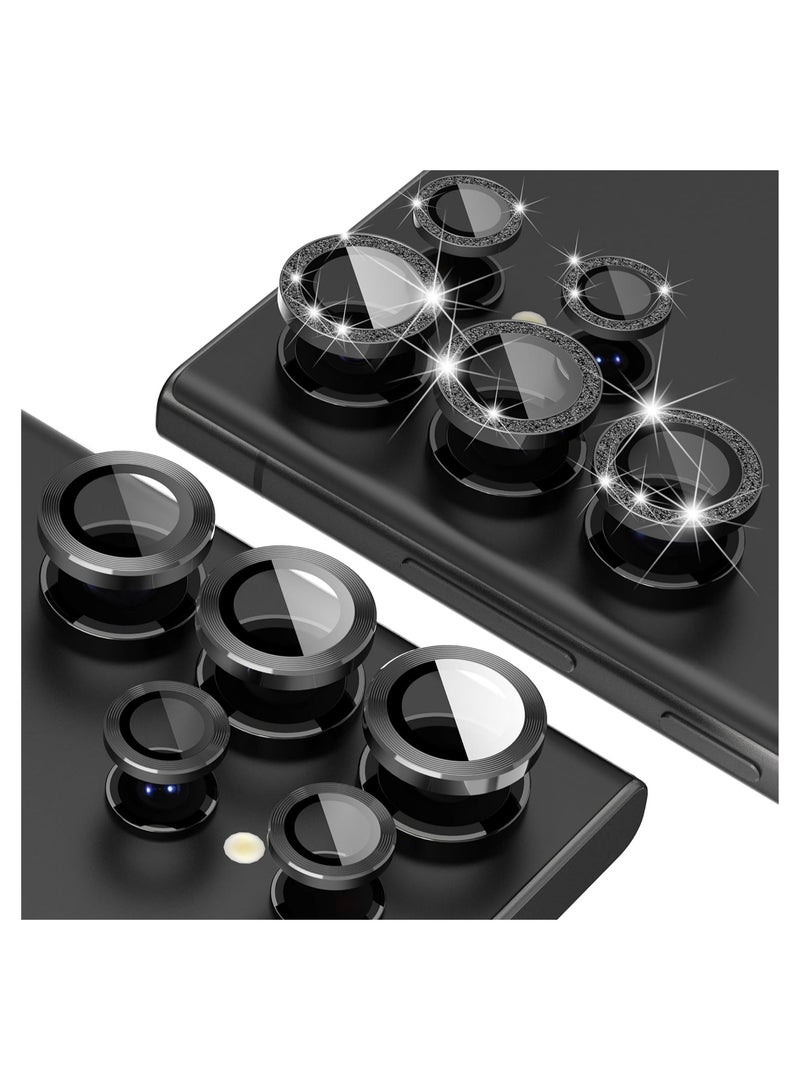 ELTRAZONE 2-Pack for Samsung Galaxy S24 Ultra Camera Lens Protector, 9H Tempered Glass Protective Lens Flim for Samsung Galaxy S24 Ultra Camera Lens Cover-Black - Image 1