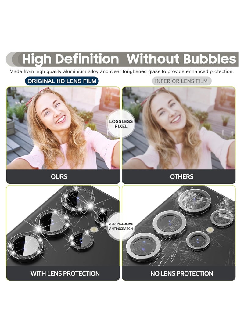 ELTRAZONE 2-Pack for Samsung Galaxy S24 Ultra Camera Lens Protector, 9H Tempered Glass Protective Lens Flim for Samsung Galaxy S24 Ultra Camera Lens Cover-Black - Image 5