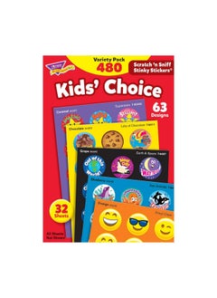 Trend Enterprises Trend Enterprises: Sweet Scents, Scented Scratch 'N Sniff Stinky Stickers, Fun for Rewards, Incentives, Crafts and as Collectibles, 108 Designs, 30 Sheets Included, for Ages 3 and Up  - Image 1