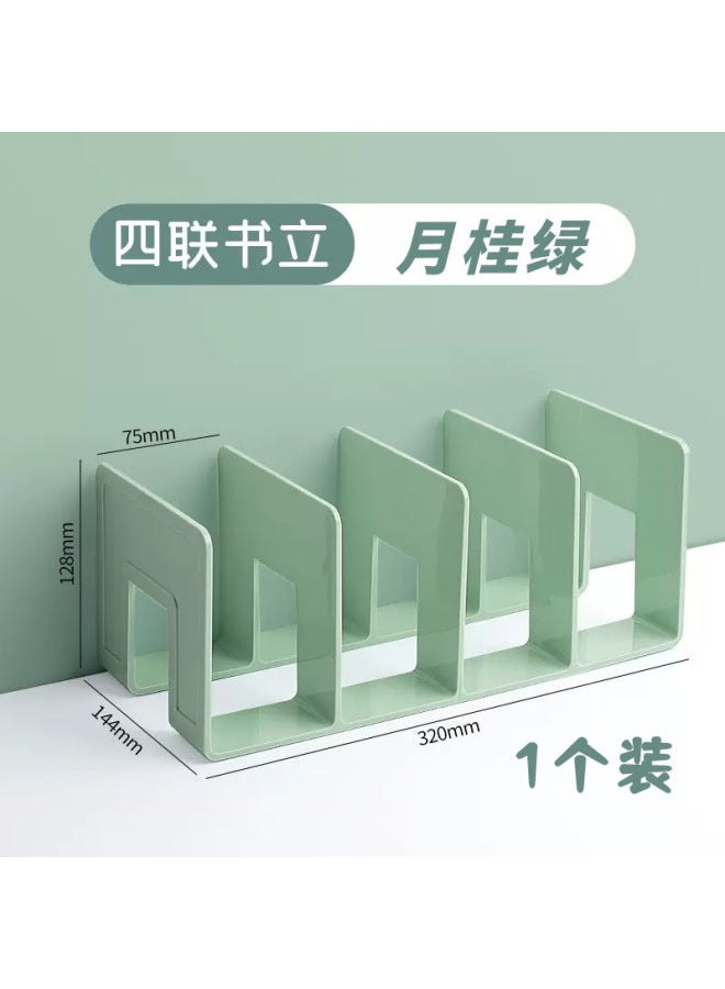 YUXI Book Stand Desktop Book Storage Artifact Student Children Book Stand Book Holder Desk Bookshelf Storage Rack Office Finishing - Image 1