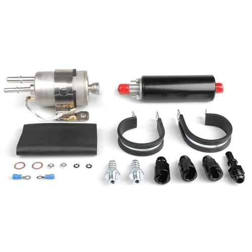 ZHSYMX GSL392 255LPH Inline Fuel Pump & 58 PSI LS Swap Fuel Pump EFI Conversion Fuel Filter Regulator Kit With 6AN Fittings GSL392-400-939 - Image 1
