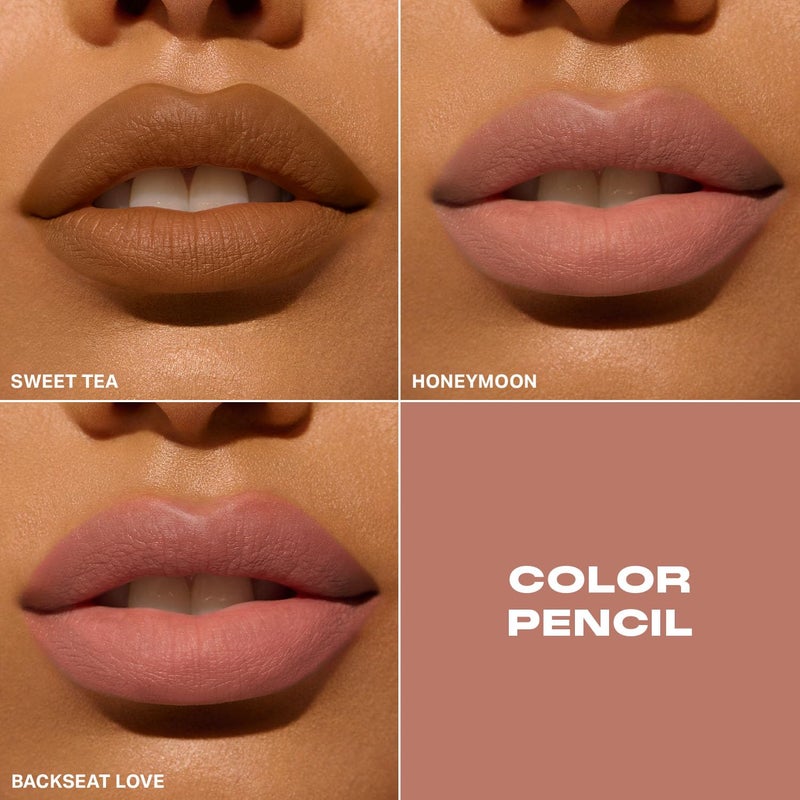 Morphe Color Pencil Bundle - Cream Lip Liner Pencil with a Zero-Tugging Formula - Effortlessly Lines, Defines & Shapes Lips - Sweet Tea (2 Count) - Image 4