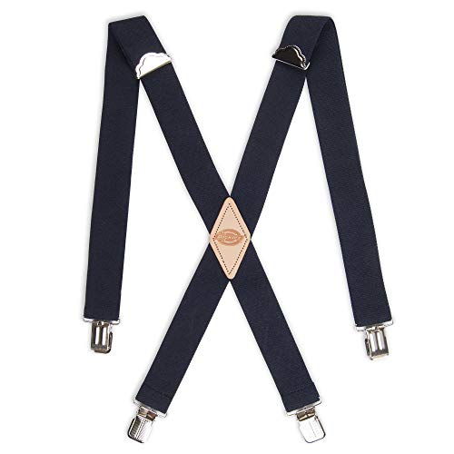 Dickies Men's Big and Tall 1-1/4 Solid Straight Clip Suspender, Navy, Extended Size - Image 1