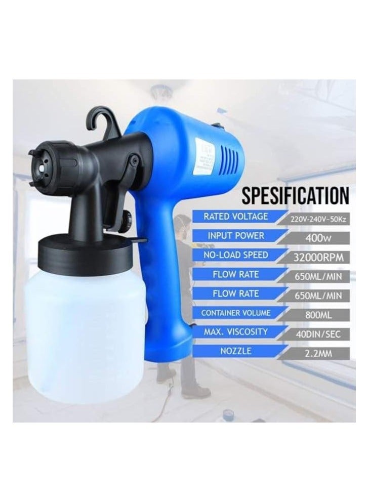 400W Electric Paint Sprayer Gun – Airbrush Spray Gun for Home Painting - Image 4