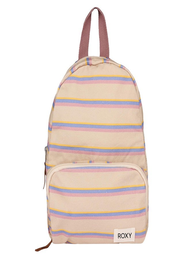 Roxy Women's Always Core Mini Backpack, Banana Cream Stripe, One Size, Always Core Mini Backpack - Image 1