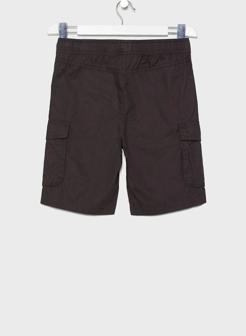 American Eagle Kids Tie Waist Cargo Shorts
