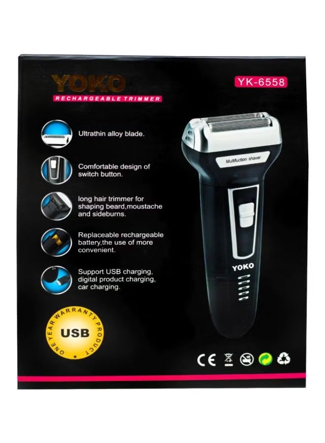 YOKO 3-in-1 Rechargeable Trimmer Black/White 15cm - Image 3