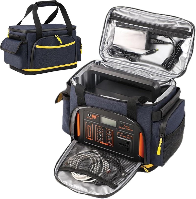 XL Waterproof Travel Charging Cable Organizer Carrying Case For Power Station - Image 1