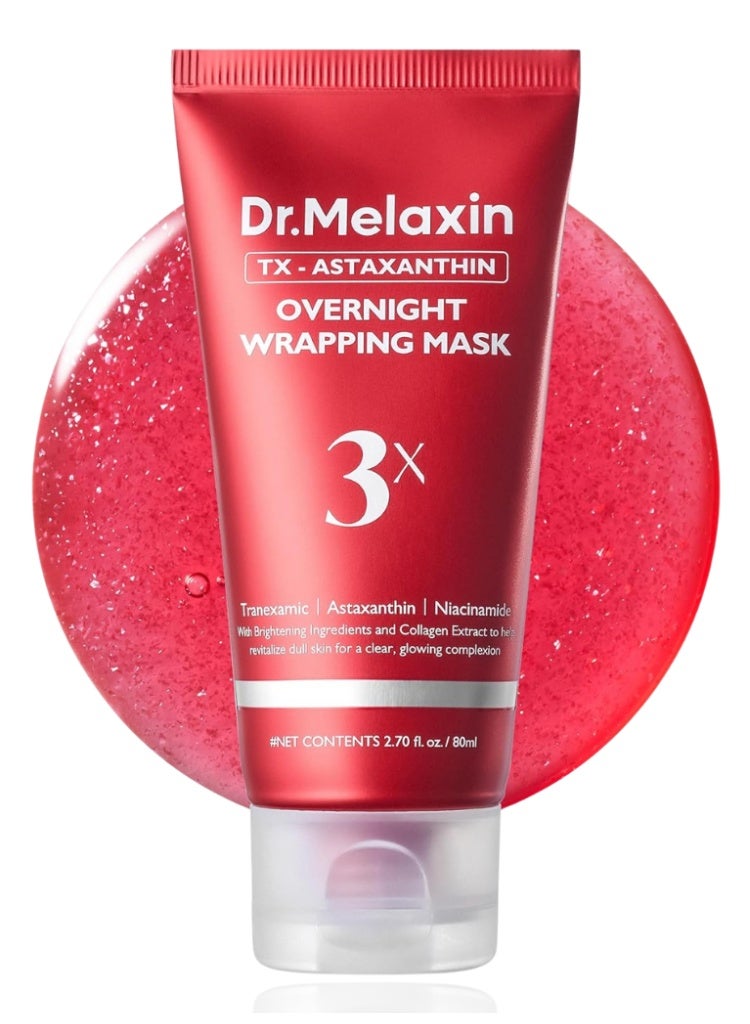 دكتور ميلاكسين إصلاح الخطوط الدقيقة، جفاف البشرة وترهّل الجلد — قناع Dr.Melaxin TX-Astaxanthin الليلي الملفّف لتجديد عميق مضاد للشيخوخة أثناء النوم - Image 1