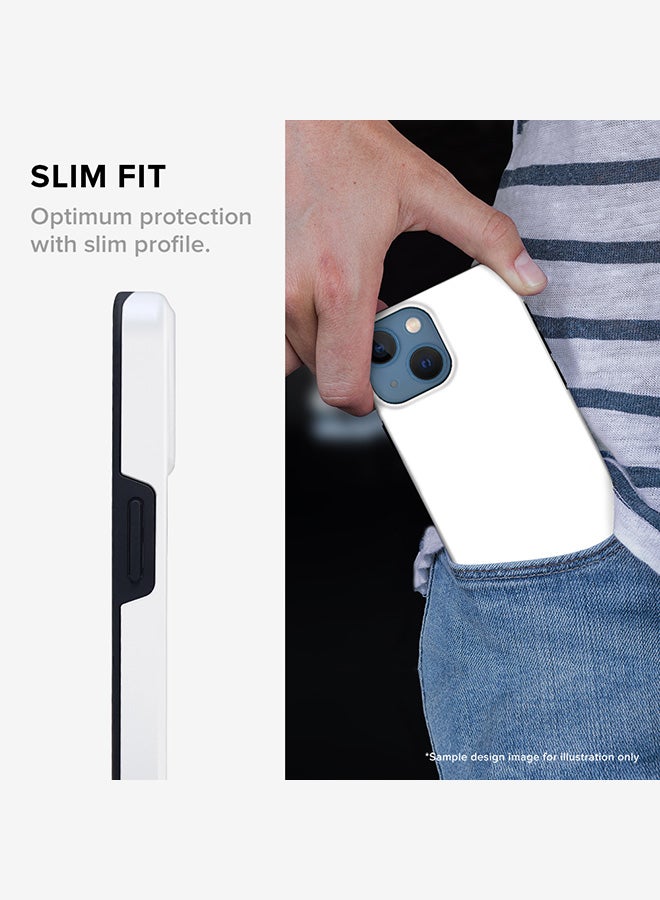 Stylizedd Tough Pro Case for iPhone 15 Plus Dual Layer Hybrid PC TPU Customized Mobile Cover Matte Finish Phone Case - When Words Fail (Black Tape) - Image 3