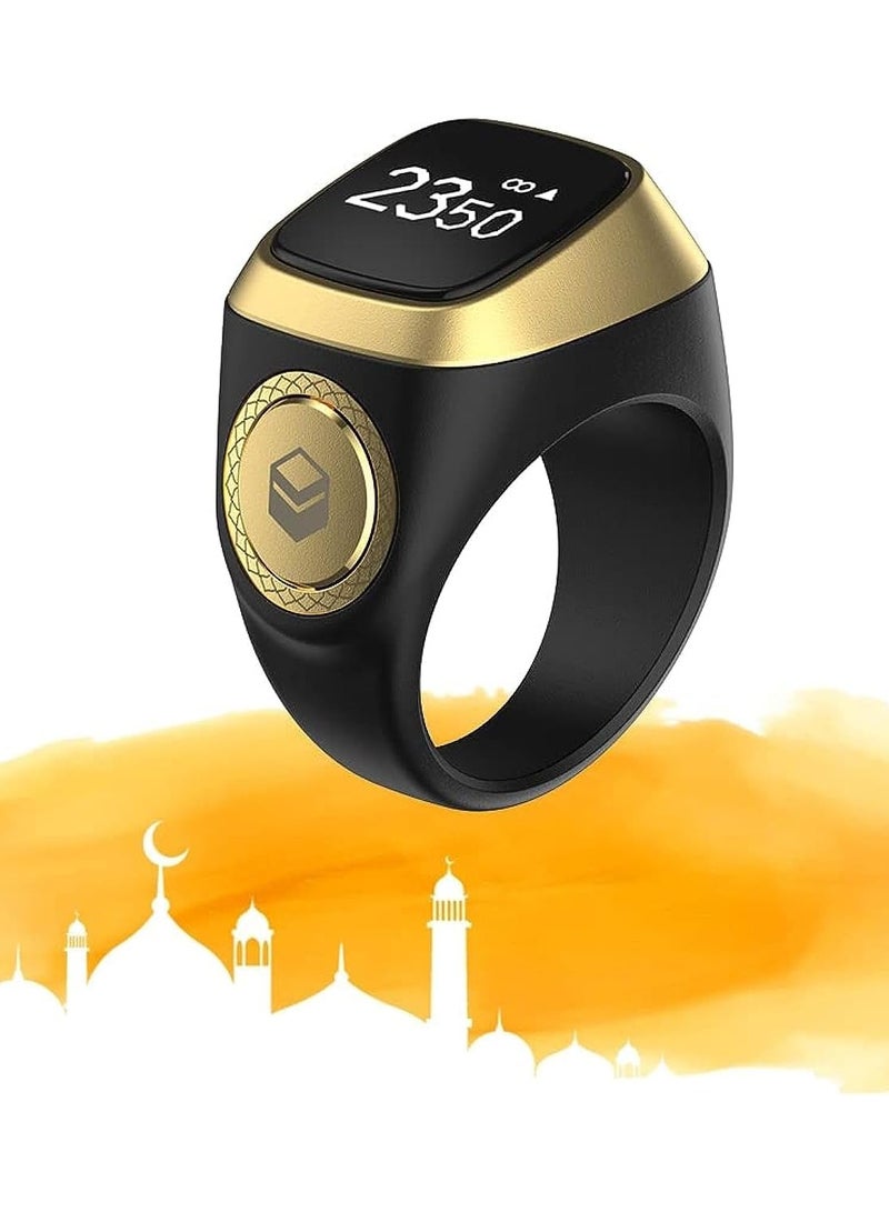 iQIBLA Smart Tasbih Plastic Zikr Lite Ring Black/Grey 22MM - Image 3