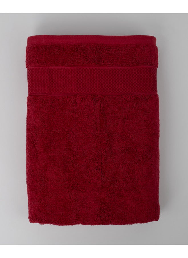 White Rose Towel LUXURY S - 600 GSM - 100% Cotton Terry -Bath Sheet 80x160 cm-Premium Touch-Quick Dry - Super Absorbent-Red  - Image 5