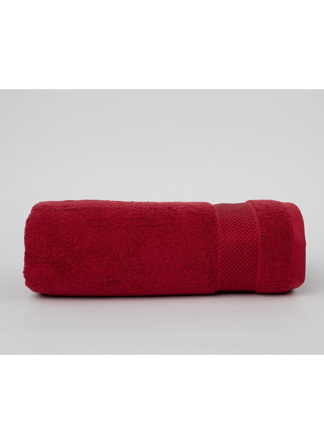 White Rose Towel LUXURY S - 600 GSM - 100% Cotton Terry -Bath Sheet 80x160 cm-Premium Touch-Quick Dry - Super Absorbent-Red  - Image 2