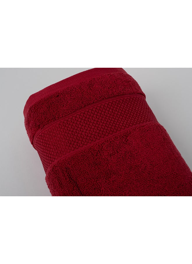 White Rose Towel LUXURY S - 600 GSM - 100% Cotton Terry -Bath Sheet 80x160 cm-Premium Touch-Quick Dry - Super Absorbent-Red  - Image 4