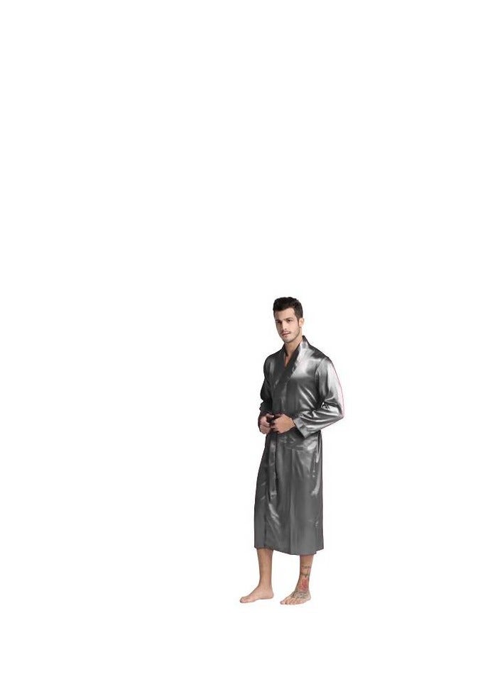 Men's satin robe