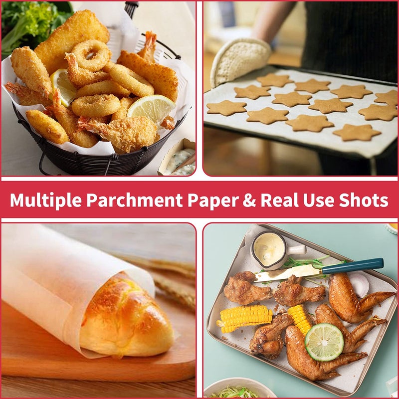 WRAPOK 1 x Baking Parchment Paper Roll Greaseproof Cooking Sheets White Non-Stick Pre-Cut Liners for Kitchen Home, 38 cm x 75 m - Image 5
