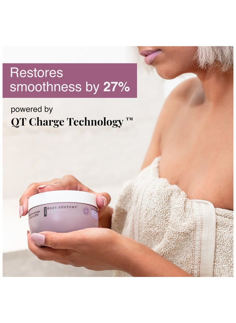 BARE ANATOMY Bare Anatomy Ultra Smoothing Hair Mask For Dry & Frizzy Hair | Restores Smoothness & Texture by 27% | Powered By Carbohydrate Complex & Niacinamide | For Women & Men | SLS & Paraben Free | 250gm  - Image 2