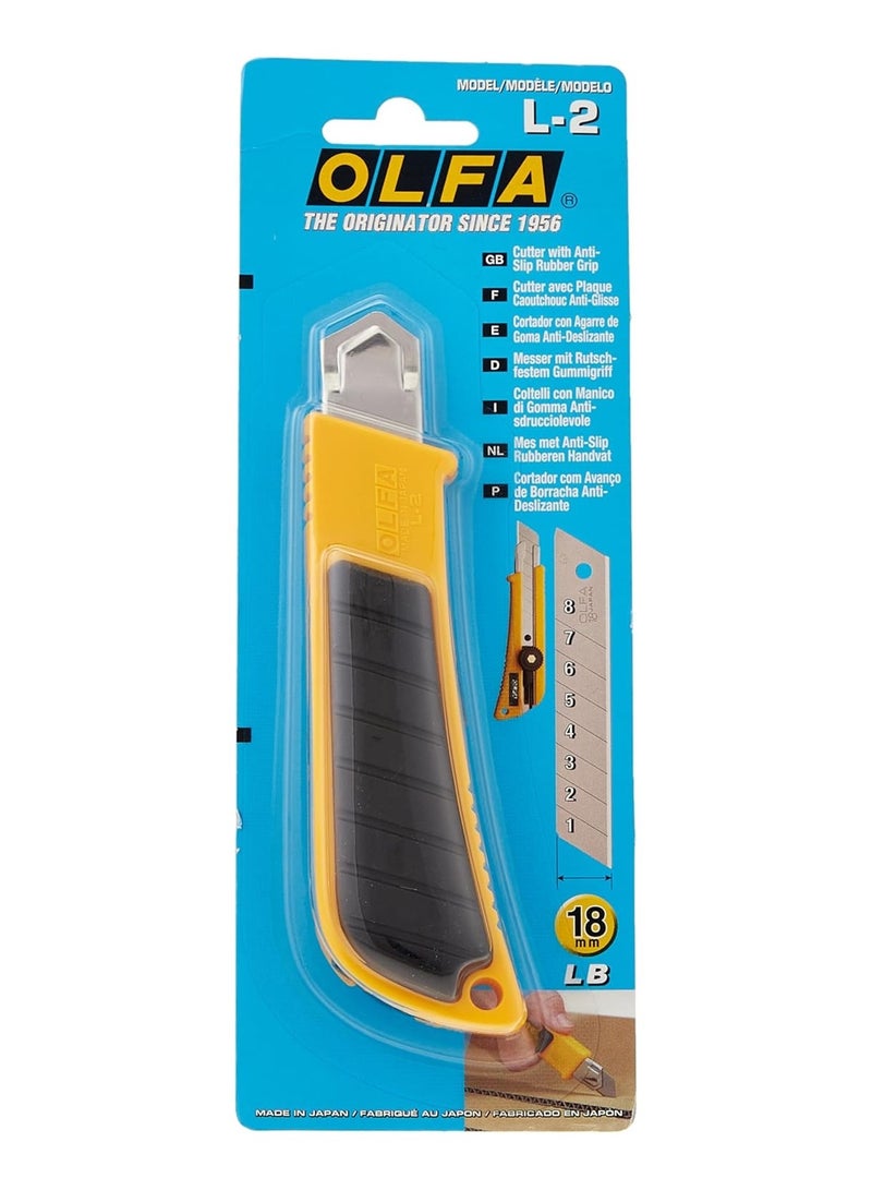OLFA قاطع متعدد الاستخدامات L-2 ثقيل الوزن مع مطاط مضاد للانزلاق - Image 1