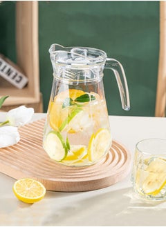 XiuWoo 5 - piece Glass Teapot Warm Water Cup Set Diamond Pot - 1200ML  - Image 5