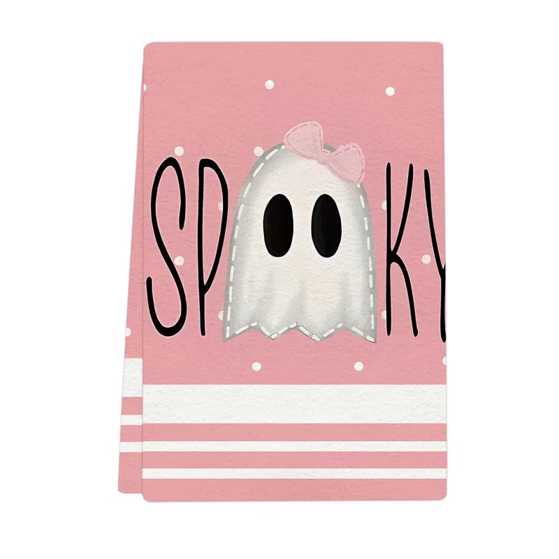 Best-Selling Halloween Series Microfiber Towels Printed Home Kitchen Towels Factory Direct Sales - Image 1