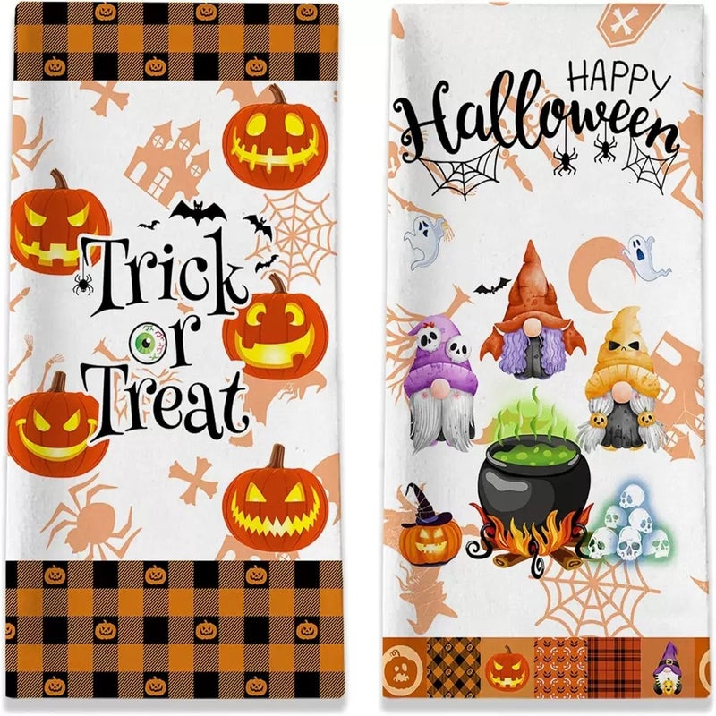 Best-Selling Halloween Series Microfiber Towels Printed Home Kitchen Towels Factory Direct Sales - Image 3