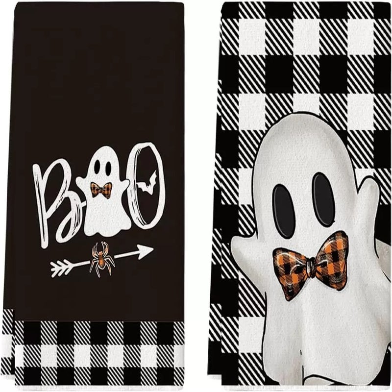 Best-Selling Halloween Series Microfiber Towels Printed Home Kitchen Towels Factory Direct Sales - Image 2